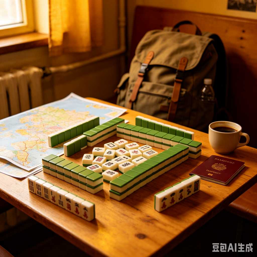 trendy color mahjong set